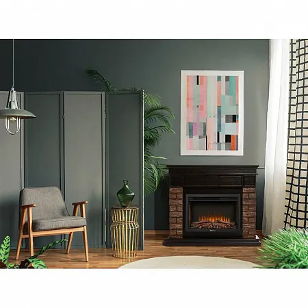 Каминокомплект: Очаг Electrolux 3020RLS N, портал Bricks Wood 30 кам. кор. шп. т.д