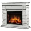 Портал Firelight Bricks 25 камень белый, белая эмаль