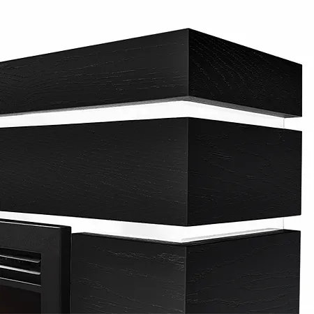 Каминокомплект: Очаг Electrolux 3320RLS N, портал Moderno 30 шпон чёрный дуб