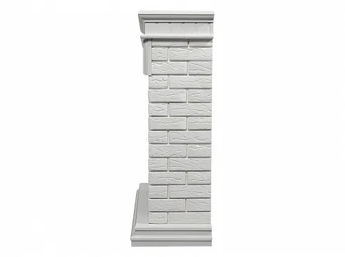 Портал Firelight Bricks 25 камень белый, белая эмаль