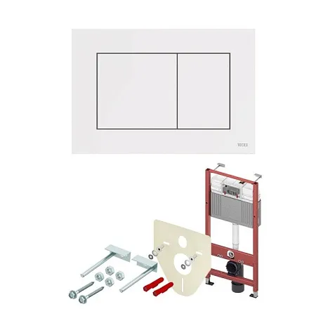 TECE Инсталляция, TECE, TECEbase 2.0, назначение-для унитаза, шгв 500*150*1120, клавиша-TECEnow, цвет клавиши-белый матовый