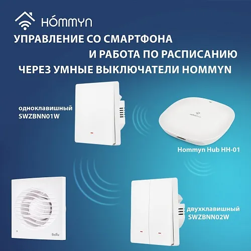 Вентилятор вытяжной Ballu BAF-AR 100 V с обратным клапаном Вентилятор вытяжной Ballu BAF-AR 100 V с обратным клапаном