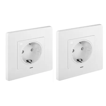 Комплект две умные встраиваемые розетки HOMMYN 2RKNWOZ01W