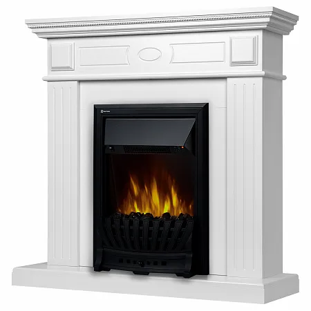 Каминокомплект: Очаг Electrolux Classic EFP/P-1020LS, портал Bianco Classic белый