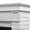 Портал Firelight Bricks 25 камень белый, белая эмаль