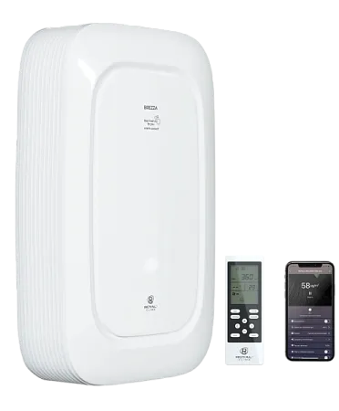 Приточно-очистительный комплекс BREZZA RCB 150 LUX + EH-1000 ROYAL CLIMA