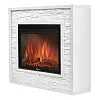 Портал Firelight Loft 30 камень белый, белая эмаль