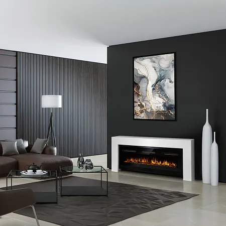 Каминокомплект: Очаг Electrolux Infinity EFP/P-1600ULS N, портал Suprema Long бел.
