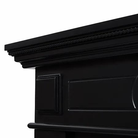 Каминокомплект: Очаг Electrolux 3320RLS N, портал Bianco 30 черная эмаль
