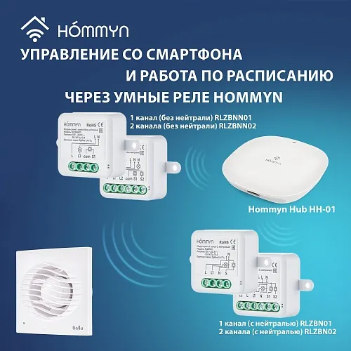 Вентилятор вытяжной Ballu BAF-AR 100 V с обратным клапаном Вентилятор вытяжной Ballu BAF-AR 100 V с обратным клапаном