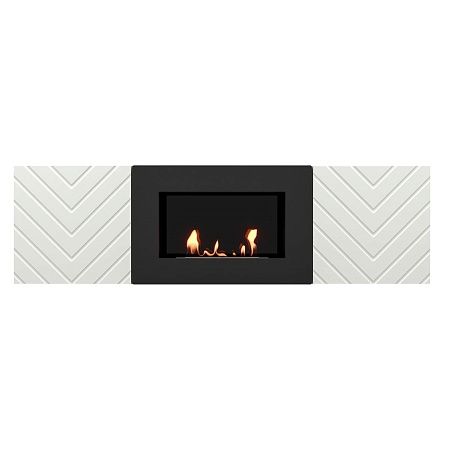 Тумба с биокамином Firelight BFP/P-1400V белая