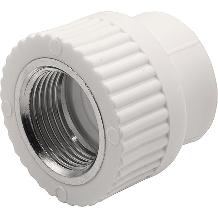 Муфта THERMOLIGHT комбинированная PP-R ВР 25х3/4&quot; белый (10/180)