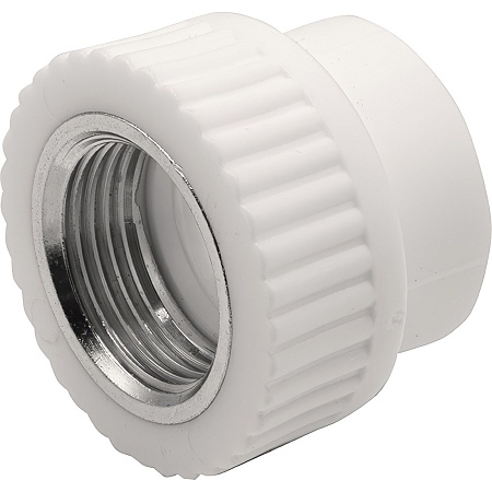 Муфта THERMOLIGHT комбинированная PP-R ВР 32х1&quot; белый (10/120)