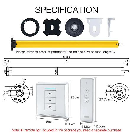 Привод MOES Motor Zigbee, DC 5В, 1600 мА