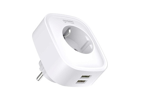 Умная розетка Gosund Smart plug 2 USB outlet, total 2.1A,  белая